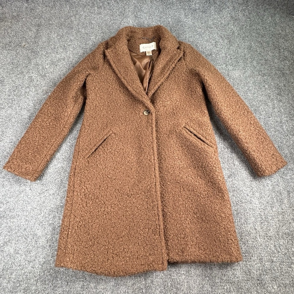 Nanette Lepore Chestnut Brown Teddy Coat